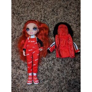 Rainbow High Ruby Anderson 10 Inch Figure Red Overalls Jacket